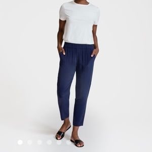 Grana 100% Silk Ankle Pant